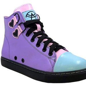 Strange Cvlt YRU Pastel Heart High Top Sneakers